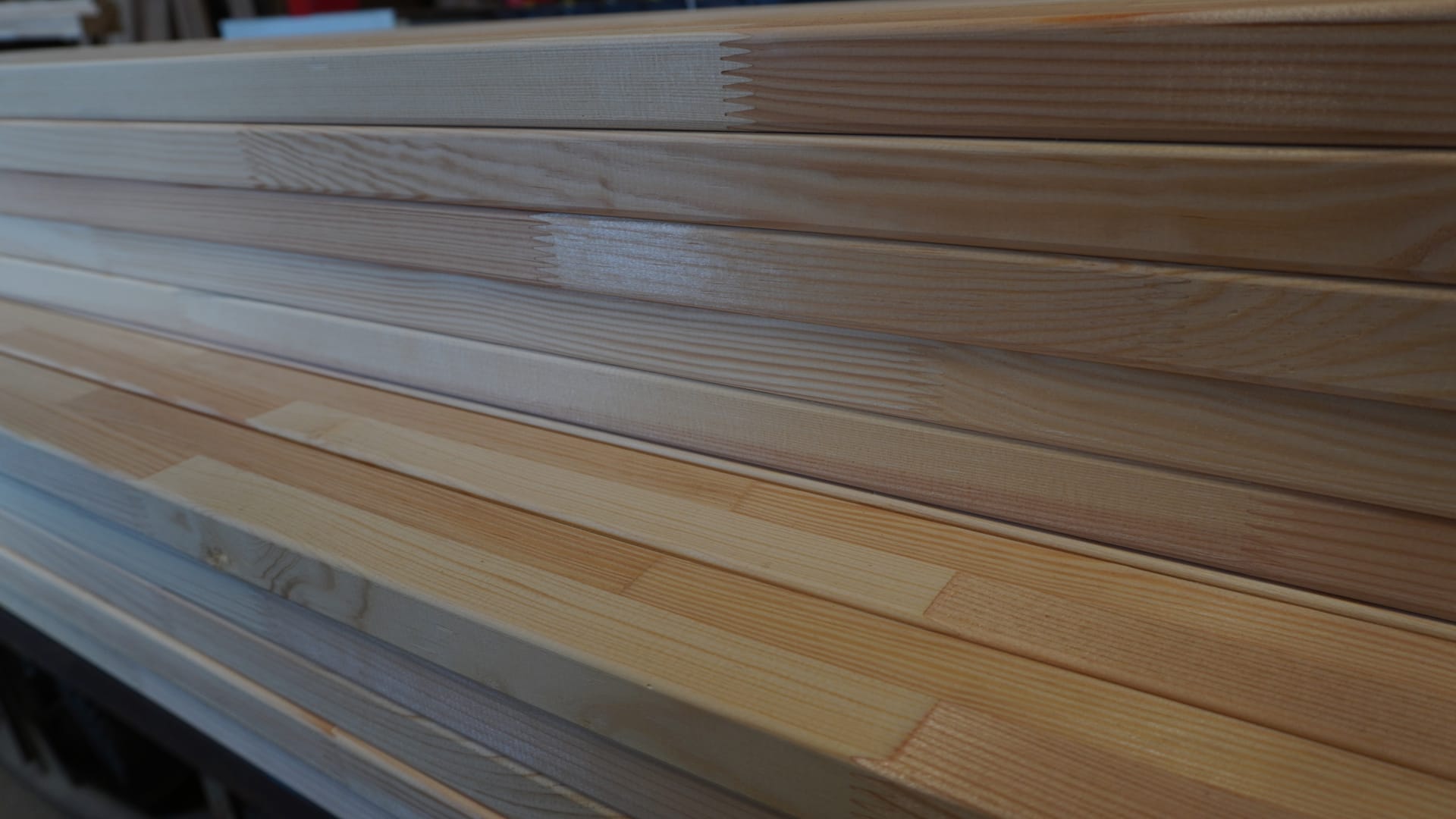 Detail of the planed scantling surface
